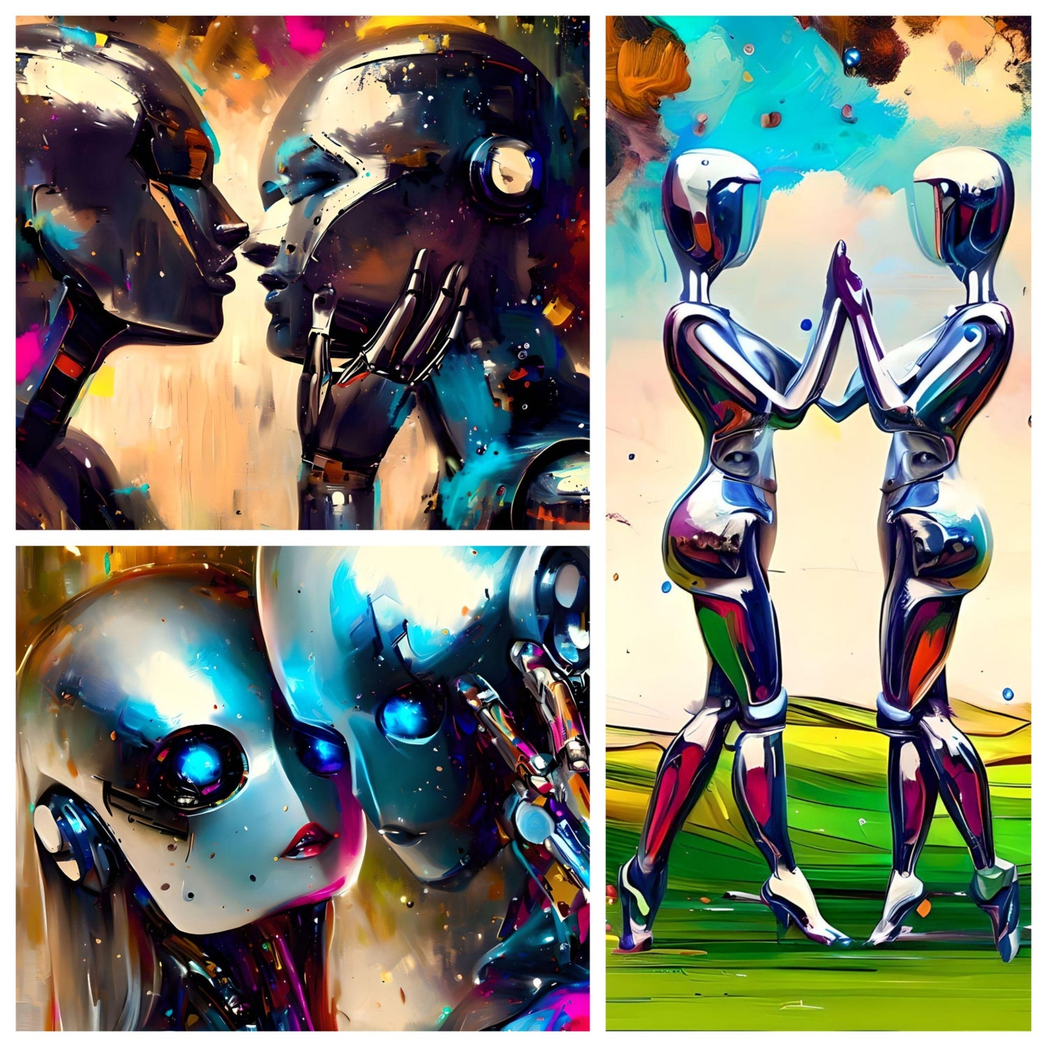 Sci-Fi Art - Robots in love