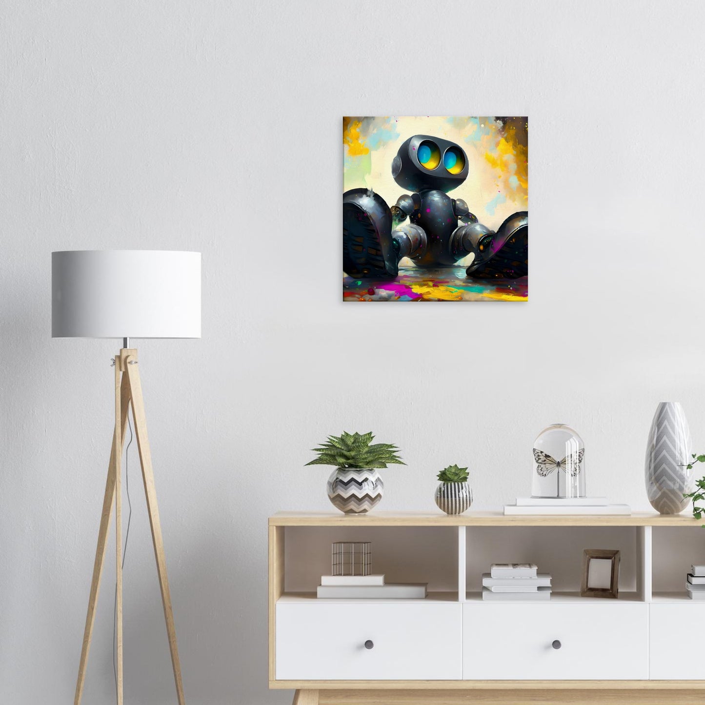 Cute Robot - Sci-fi canvas print