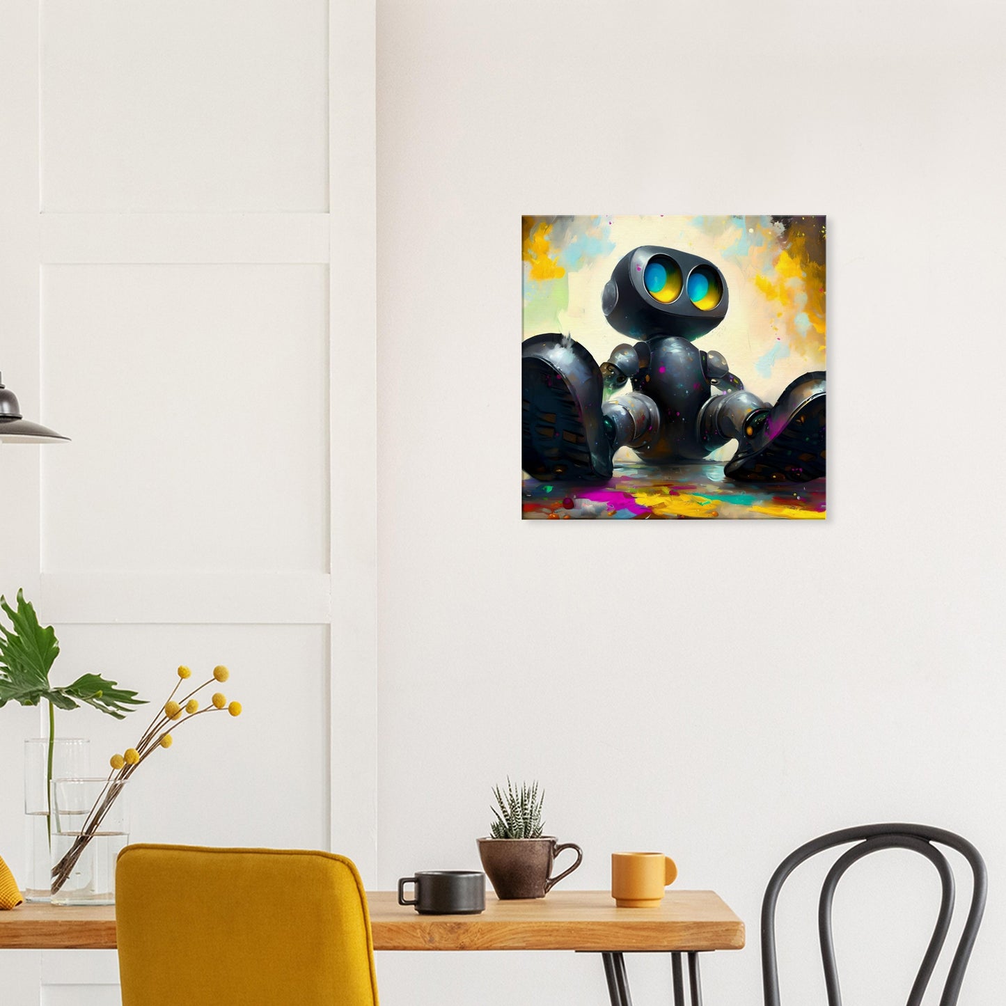 Cute Robot - Sci-fi canvas print