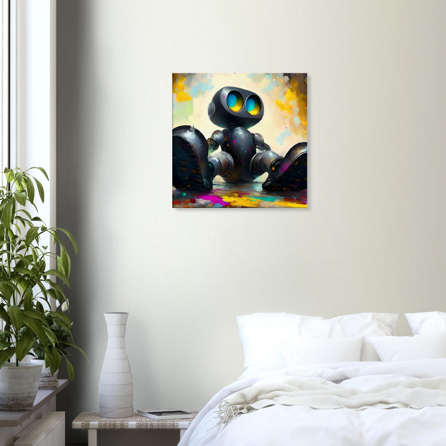 Cute Robot - Sci-fi canvas print