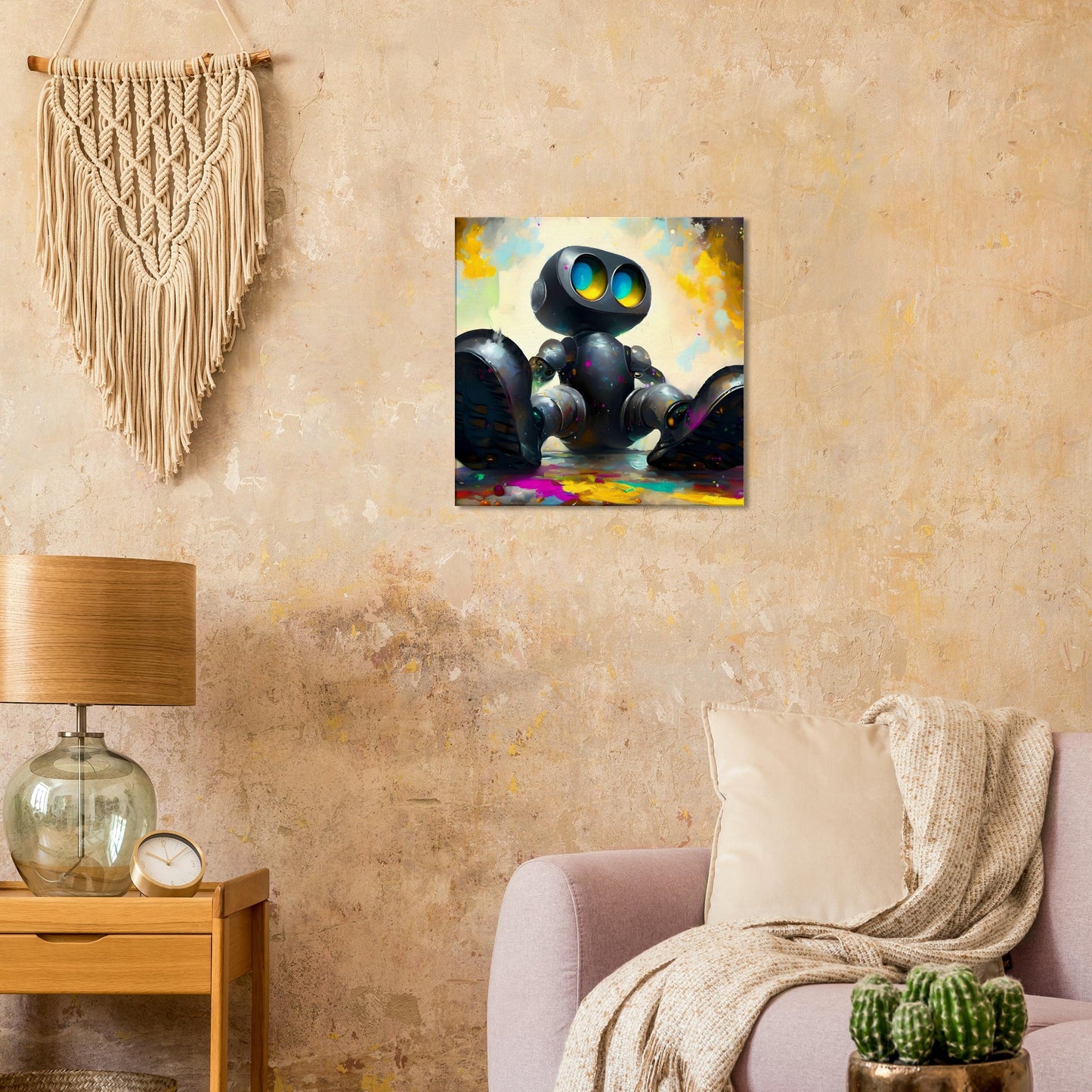 Cute Robot - Sci-fi canvas print