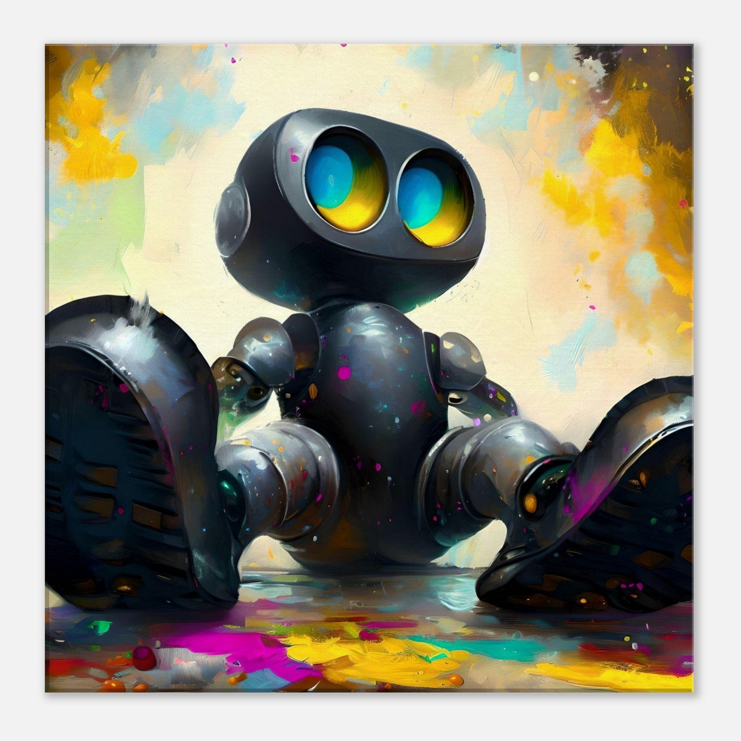 Cute Robot - Sci-fi canvas print