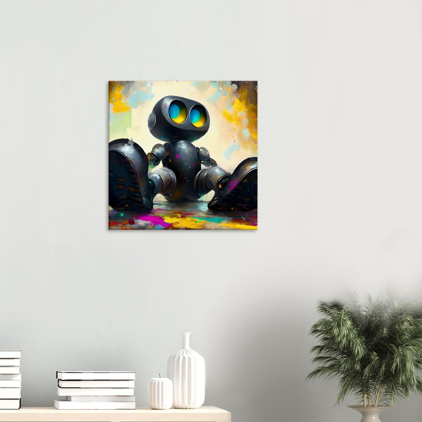 Cute Robot - Sci-fi canvas print